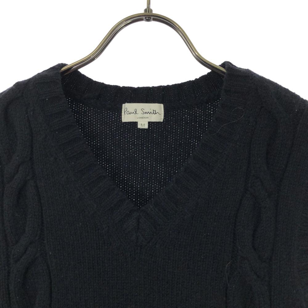 Paul Smith wool blend V neck Knit vest M black Women Used