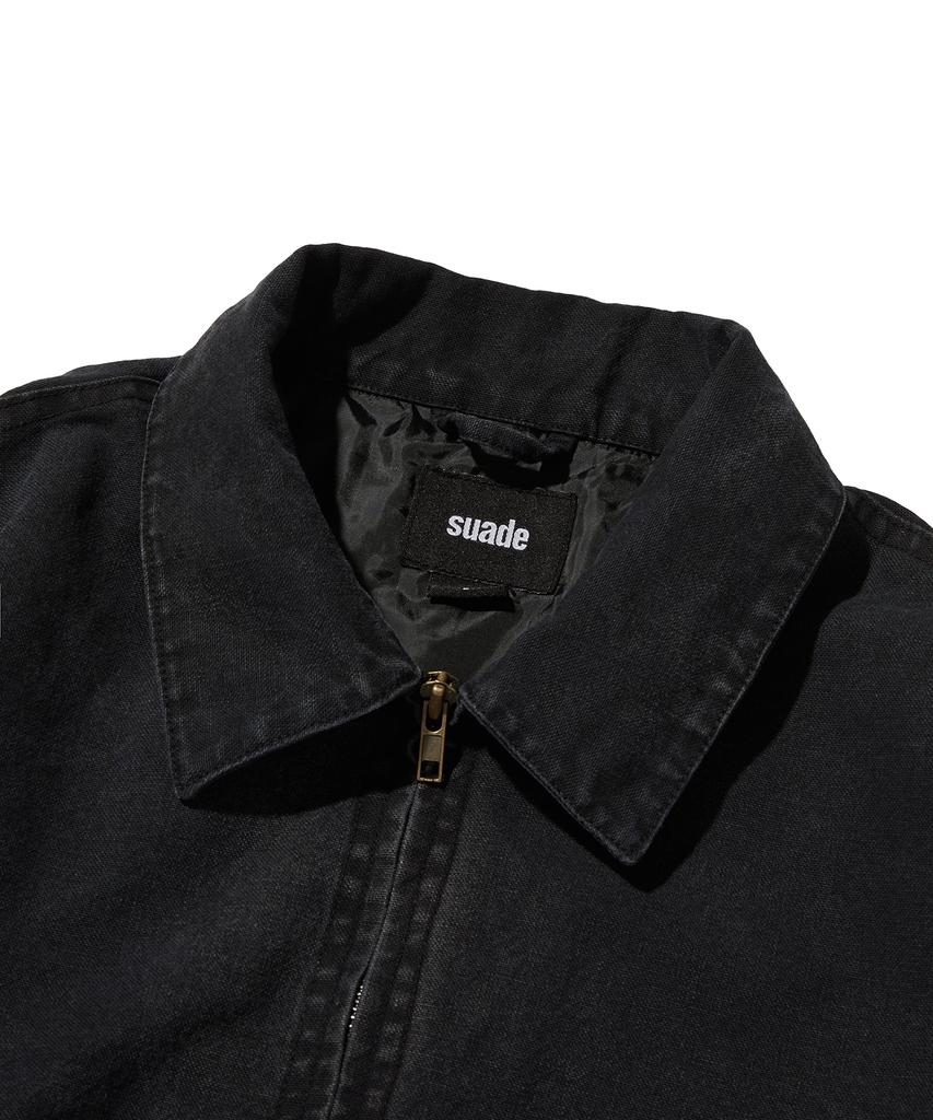 Suade Washed Work Jacket [Black]