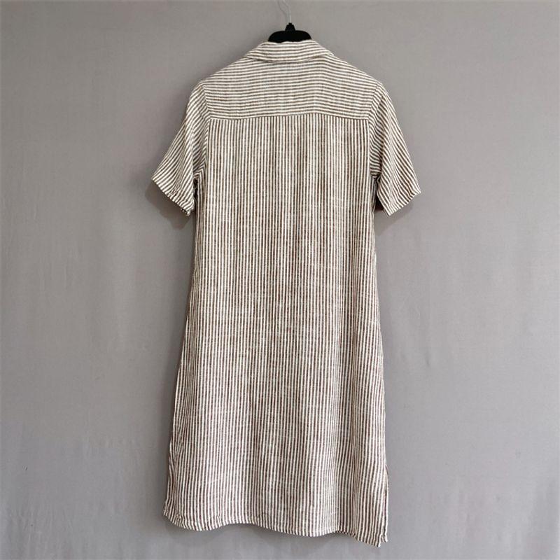 Australian Single Suz * Spring Summer Plus Size Women's Clothes Long Linen Shirt Dress Linen Shirt Dress