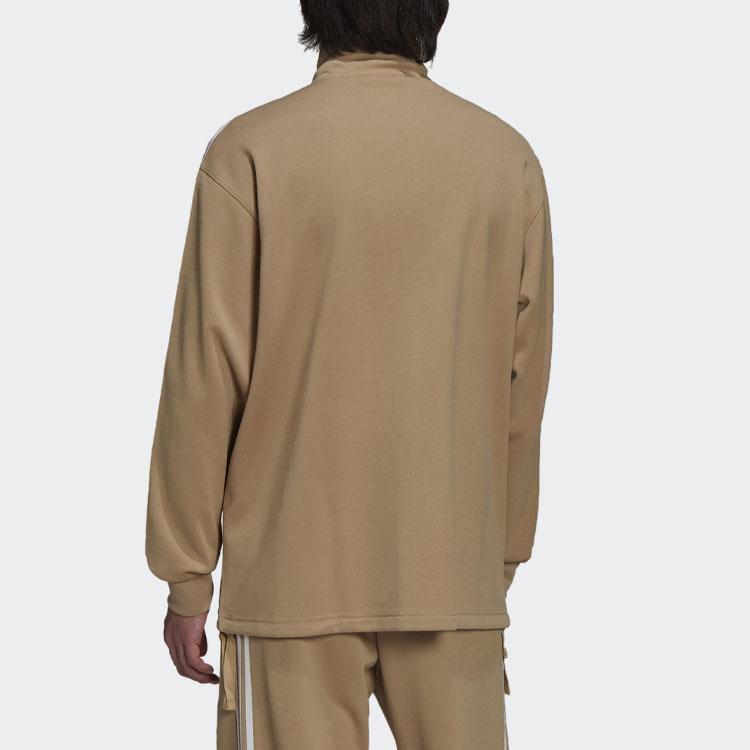 Adidas Originals Shirts Men's Khaki Stand Collar Moderate Other