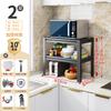Nordic Carbon Steel Floor Standing Microwave Oven Storage Rack