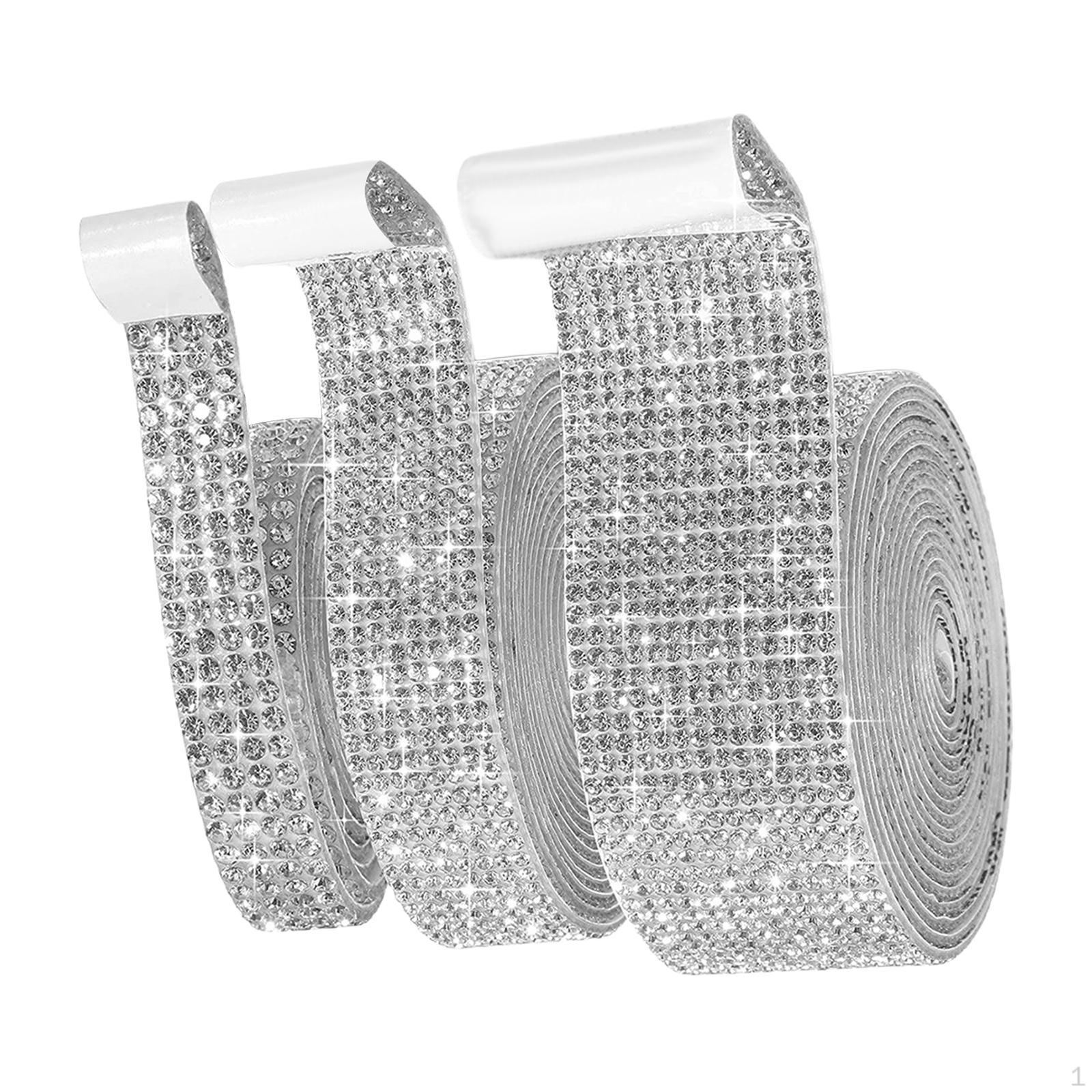 

3 самоцветные ленты со стразами Silver