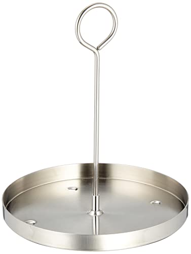 Otsuka Glass Emtaka 6-Piece Seasoning Container Set with Stainless Steel Lid, Commercial Grade, Caster Set, and Round Tray, Made in Japan, Clear, ETK-