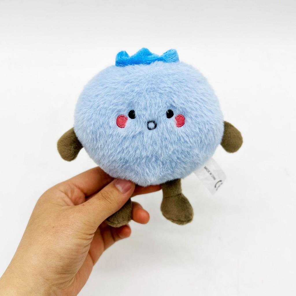 Animal Plush Blueberry Companion Doll Keychain Car Decor For Collectors Kids