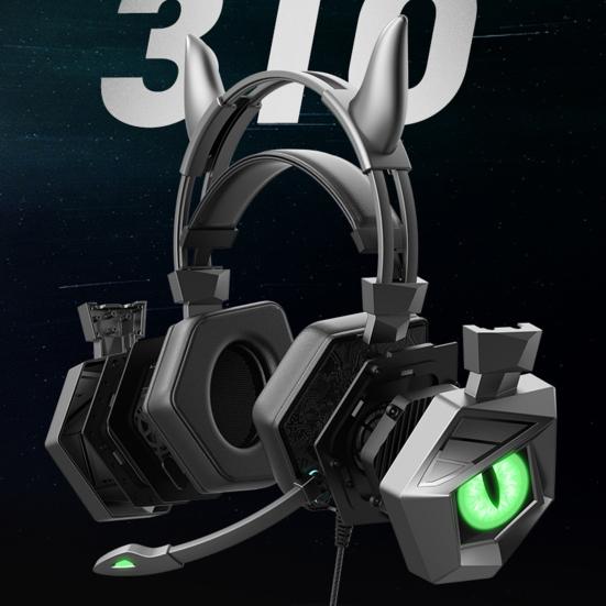 Wired Headset Luminous RGB Flash Light with Microphone 3.5mm/USB Cow Ear E-sports Game Headphone for Desktop