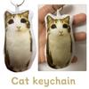 Deutscher Kätzchen-Stimme Katze Schlüsselanhänger Geräusch Hängend Dekompression Kehrt Plüschanhänger Mit Ton Niedliches Haustier Geschenk Stimm-Schlüsselanhänger Spielzeug