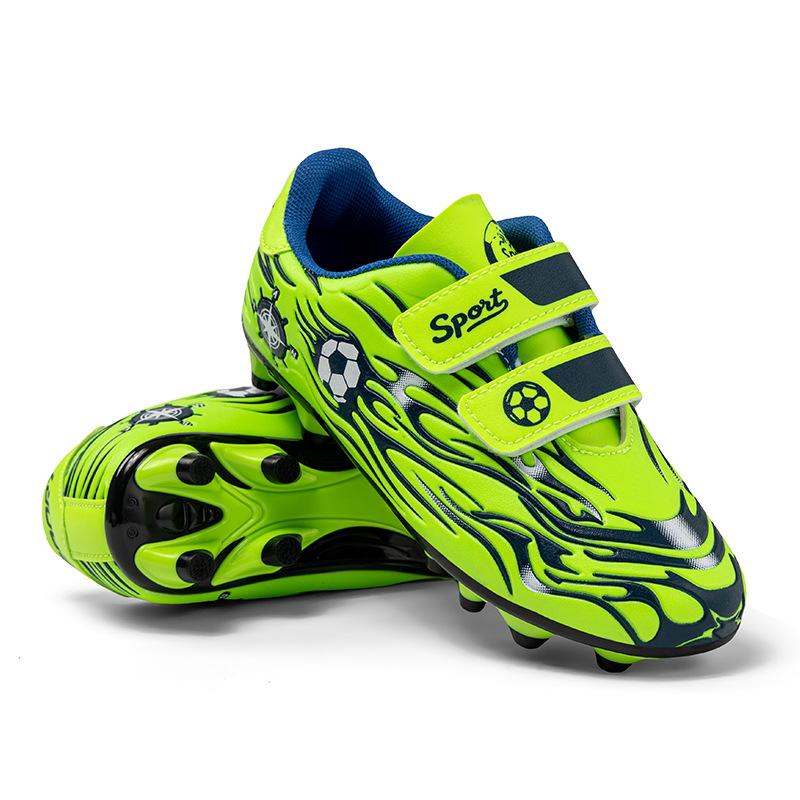 Children's Football Shoes AG Long Nails TF Broken Nails Student Campus Game Training Football Shoes Middle and Old Children's Velcro Sneakers