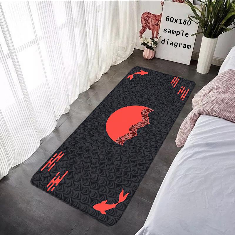 Celestial Moon Phase Carpet Mat Rug - Sun Star Pattern Home Decoration for Bedroom Living Room Decor Carpets for Living Room