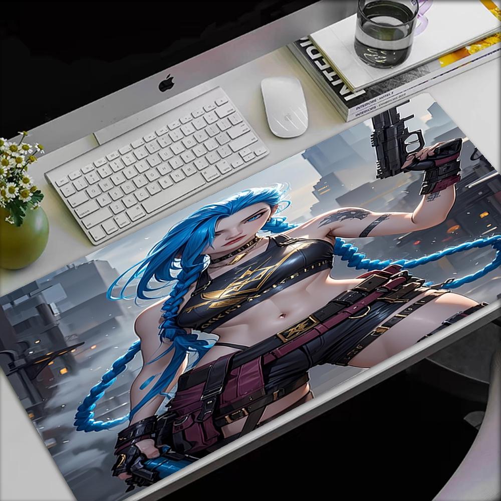 Jinx Theme Mouse Pad, Non Slip Rubber Base, Multifunctional Office & Home Decor, Perfect for Workspace Personalization.