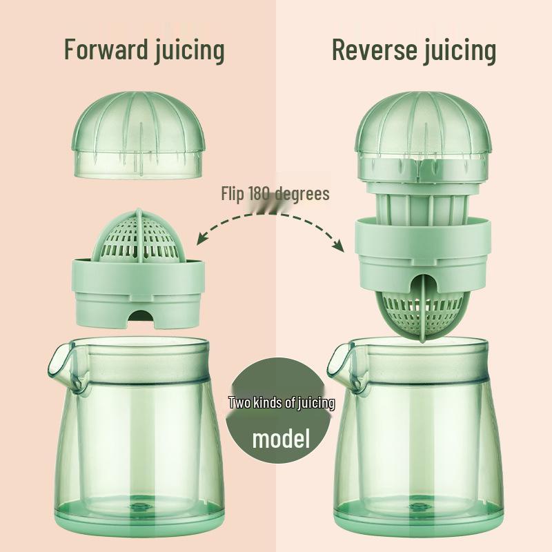 Portable Multifunction Manual Juicer Cup: Dual-Action Fruit & Citrus Squeezer for Home Use