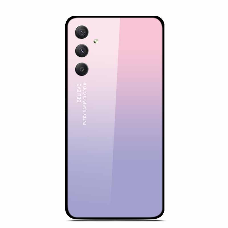 Tempered Glass Cases For Samsung M35 5G Case GalaxyM35 Painted Hard Back Fundas for Samsung Galaxy M35 5G Back Cover Protection
