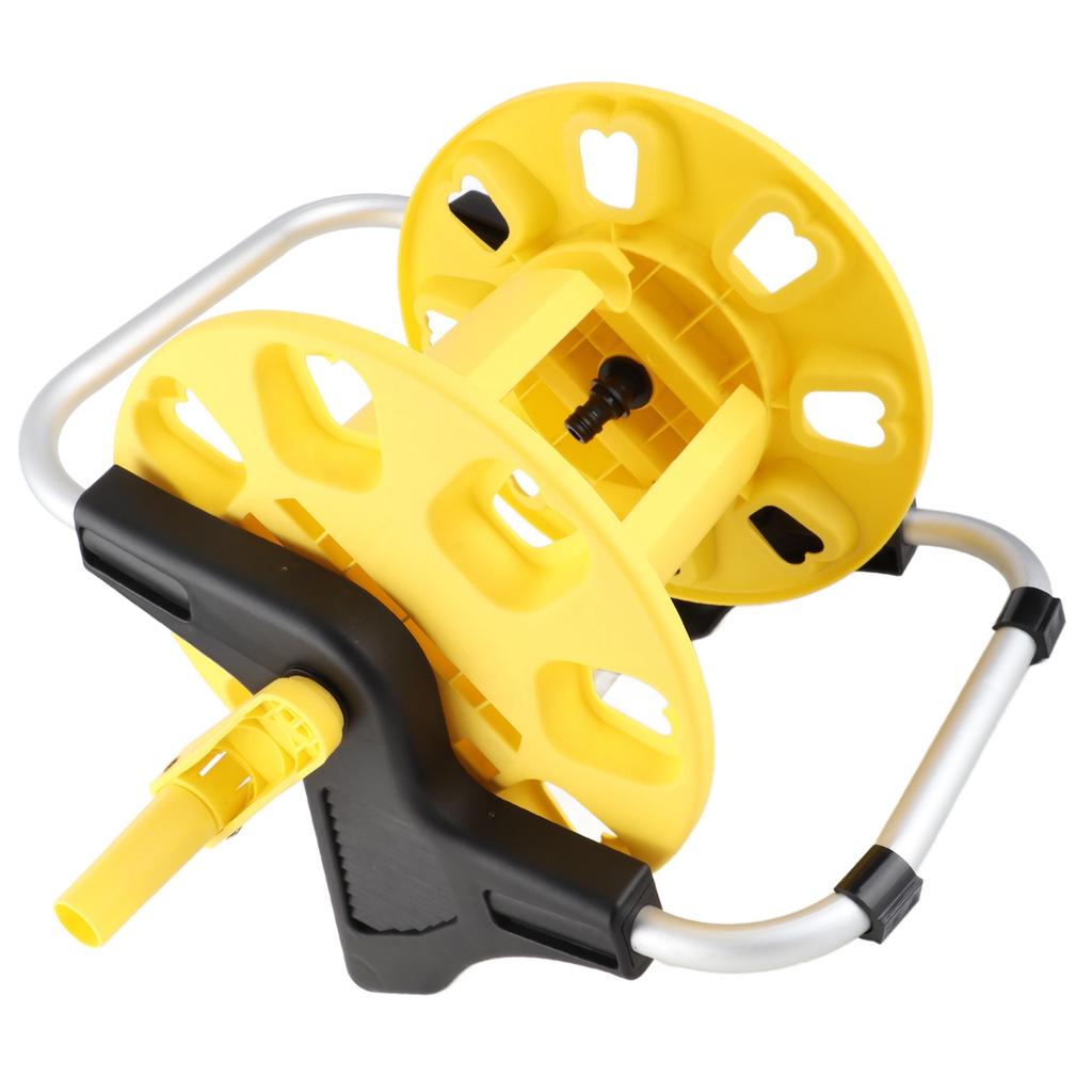 Garden Hose Reel Cart Yellow Hose Reel Cart Water Hose Cart Holds 30m of Water Pipe