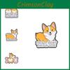Corgi Letter Delightful Brooch Pin Vibrant Cartoon Design Versatile Accessory Fashion