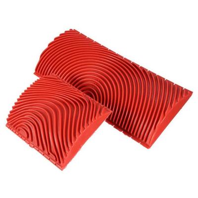 2Pcs Wood Grain Paint Roller Brushes Wall Painting Tool Set Wall Texture Art Painting Tool Set for Wall Fabric Canvas