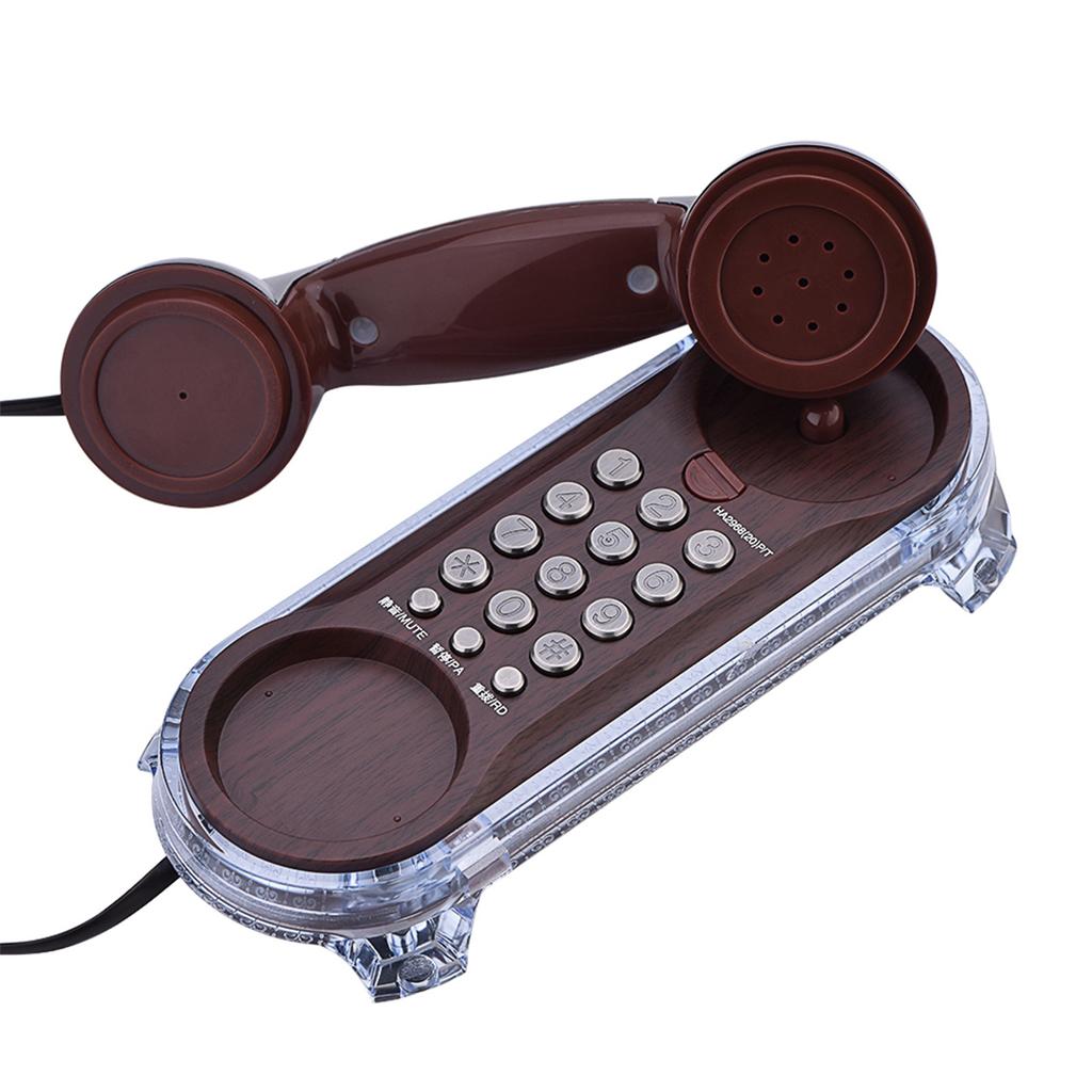1PC Flash Antique Telephones Fashion Hanging Phone Caller Wall Mounted with Blue Backlight