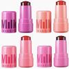 Makeup Jelly Tint Želé Tvářenka Tyčinka Rtěnka Rty Tváře 2 V 1 Průhledný Lesk Na Rty Třpytivý Skleněný Hydratační Růž Krémová Tvářenka