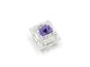 FILCO CHERRY MX2A RGB FILCO Clear Housing 5-Pin Switches, Purple, 70-Pack, Packaging, (for RGB), FKSW70CH/MPU-R