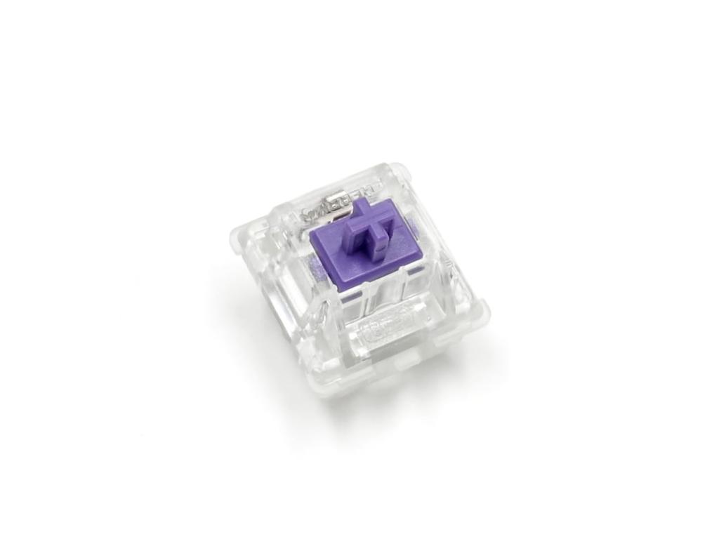FILCO CHERRY MX2A RGB FILCO Clear Housing 5-Pin Switches, Purple, 70-Pack, Packaging, (for RGB), FKSW70CH/MPU-R