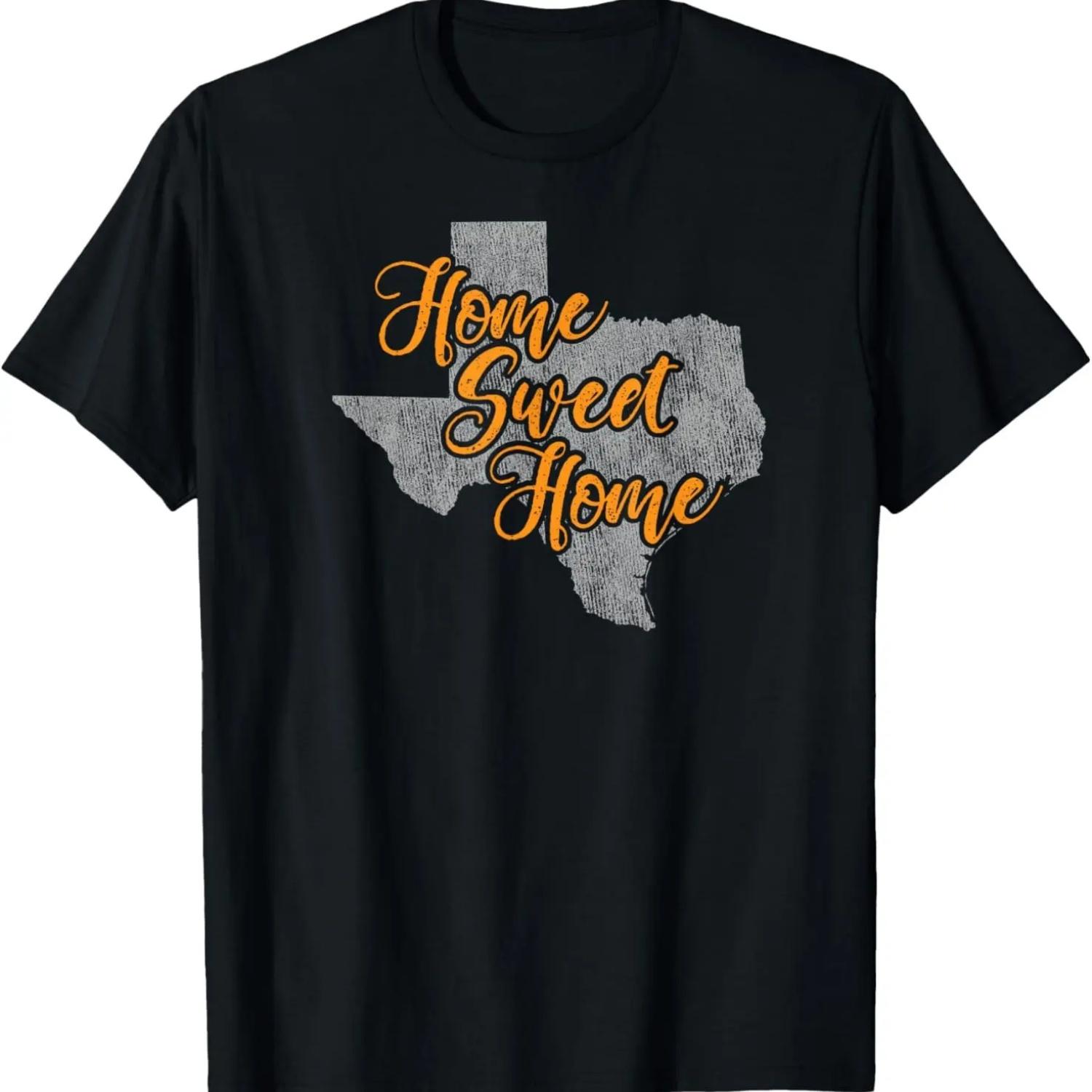 Home Sweet Home Texas T Shirt Vintage State Pride S чёрный
