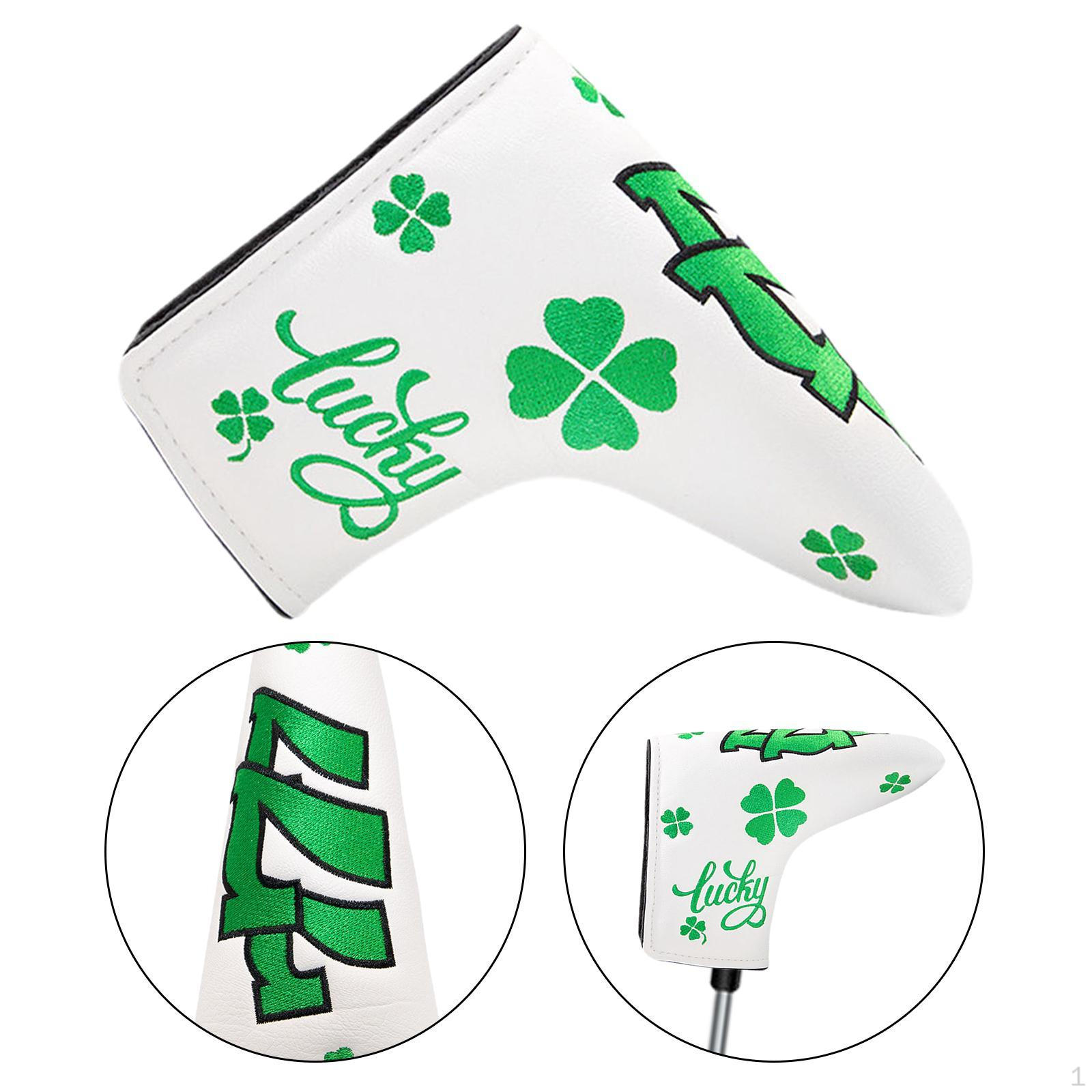 

Чехол для гольф-паттера с мягкой внутренней подкладкой, универсальный чехол для головы белый