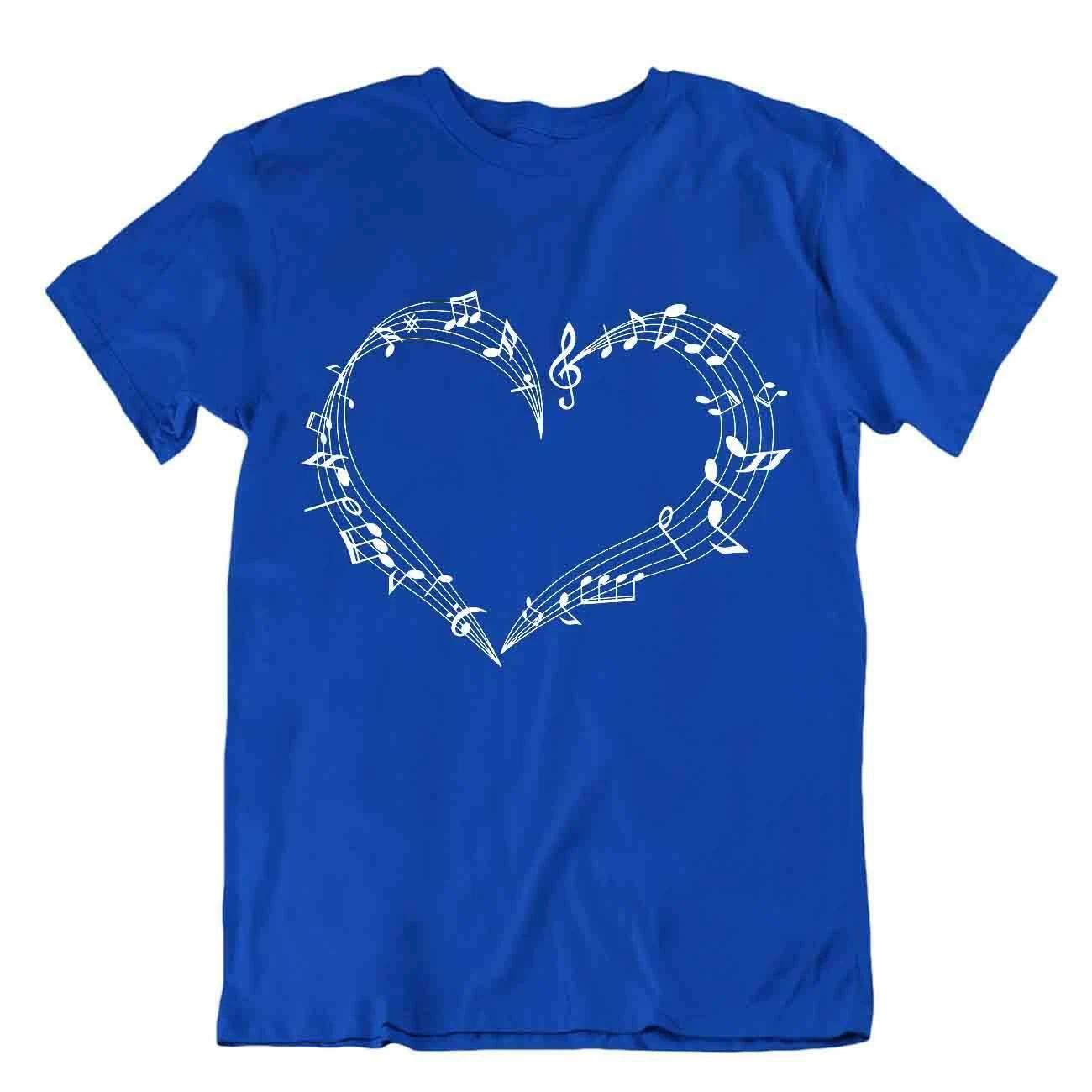 I Love Music T-Shirt Character Sounds Tee Boyfriend Gift Shirt S