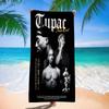 Asciugamano da Spiaggia Tupac Shakur Asciugamani da Bagno Colorati per Ragazza Microfibra Asciugatura Rapida Senza Sabbia Personalizzabile Spiaggia Yoga Spa Palestra Piscina