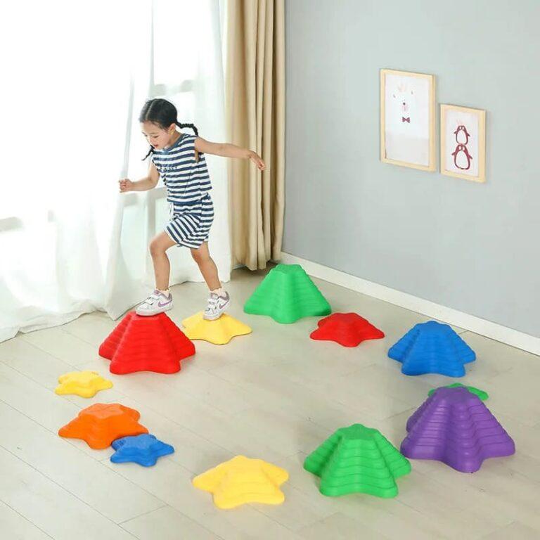 Sensory Path River Stones Childrens Balancing Stones Stepping Stones Motor Skills and Coordination Starfish 11 Pcs