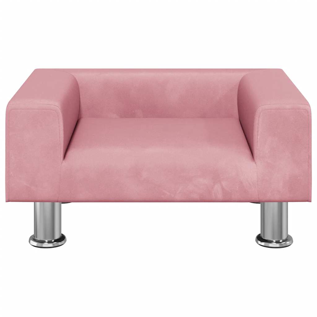 Vidaxl Sofa Dla Dzieci, Różowa, 50X40X26,5 Cm, Aksamitna