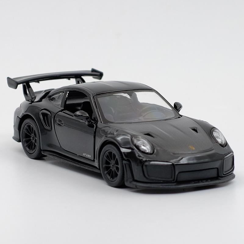 AAU1 Kinsmart Porsche 911 GT2 RS Sport Car Alloy Diecast Car Model 1/36 Toy With Pull Back For Children Gifts Toy Collection
