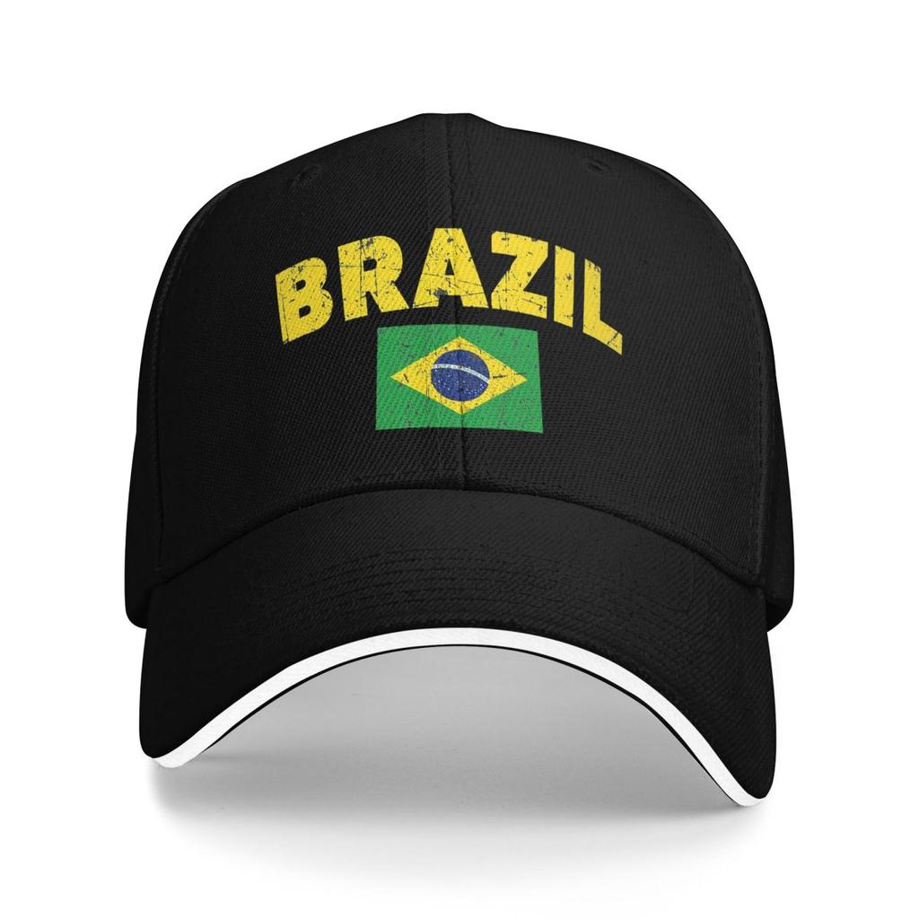 Brazil Soccer Team Football Brazilian Flag Baseball Caps Snapback Baseball Hats Breathable Casual Casquette Outdoor Unisex