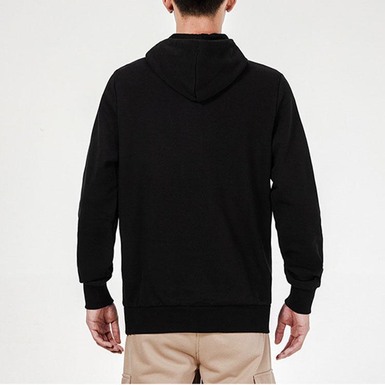 Puma Classics Gold Foil Logo Print Hoodie With Thicker Fabric For Autumn Men Hoodie Black 531370-56