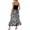 Women's Long Beach Casual Elegant Spaghetti Strap Maxi Dress Striped Low-key Flowing Bohemian Dress