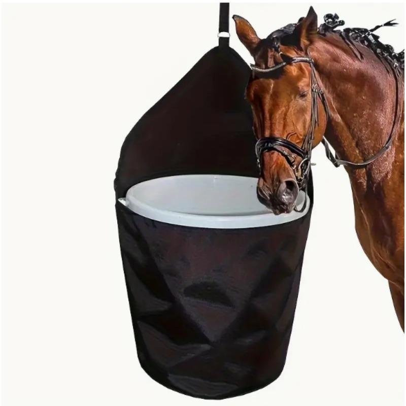 Nylon Trailer Bucket Horse Feed Feeder Hanging Bag Approximately 5 Gallon Horse Trailer Water Bucket Storage Bag