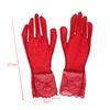 Women Oil Glossy Tight Stocking Gloves Sexy High Elastic Transparent Ultra-Thin Clubwear Short Wrist Gloves