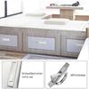 Tatami Recessed Door Handle Convenient Zinc Alloy Hidden Handles Concealed Recessed Floor Knob for Drawer Cabinet Floor Cabinet (Brushed)