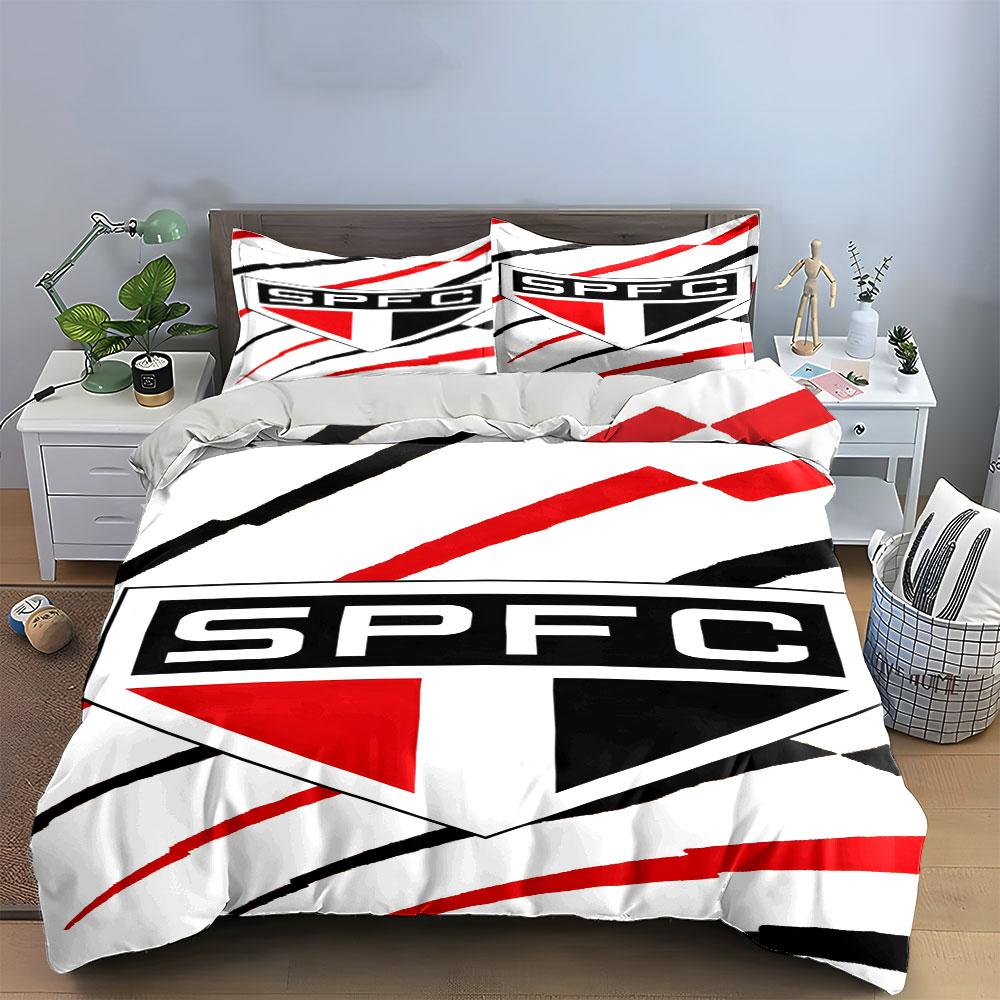 Logo with Red Stripes. Bedding Sets Duvet Cover Sets Duvet Covers Pillowcases(1*Duvet Cover 2*Pillowcases Without Duvet Insert)
