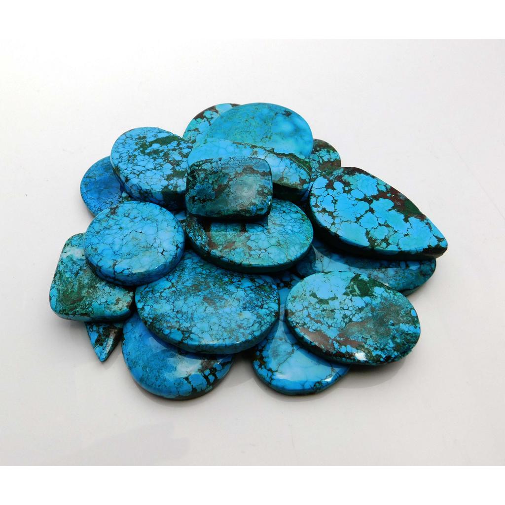 Natural Turquoise Loose Gemstone 150 Carat CERTIFIED Brilliant Mix Shape Lot