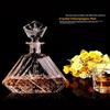 FLEVINS European Crystal Glass Wine Decanter