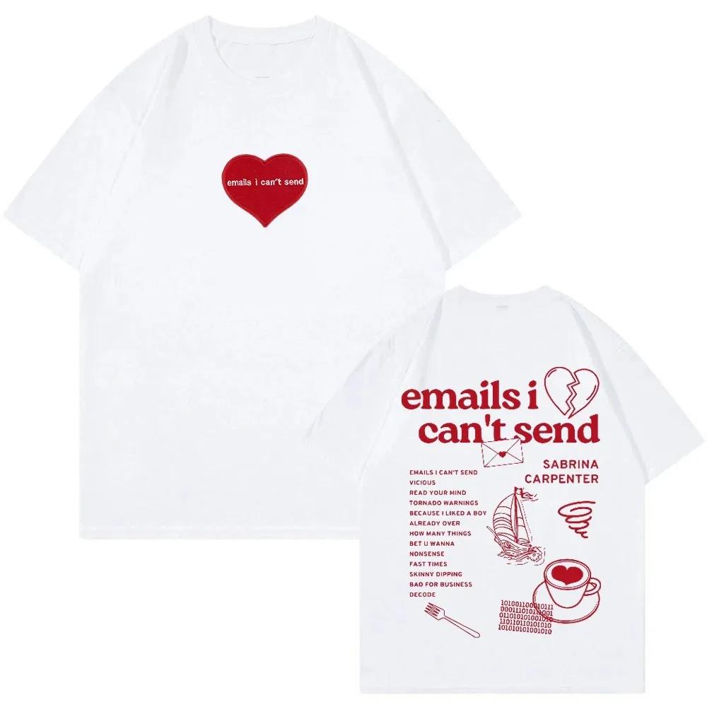 

Sabrina Carpenter Emails I Can t Send T-shirt Album Tour Crewneck Short Sleeve Tee Men Women Streetwear New Fashion 51106 S