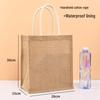 Custom DIY Hand-Painted Jute Burlap Tote Bag by MUJI