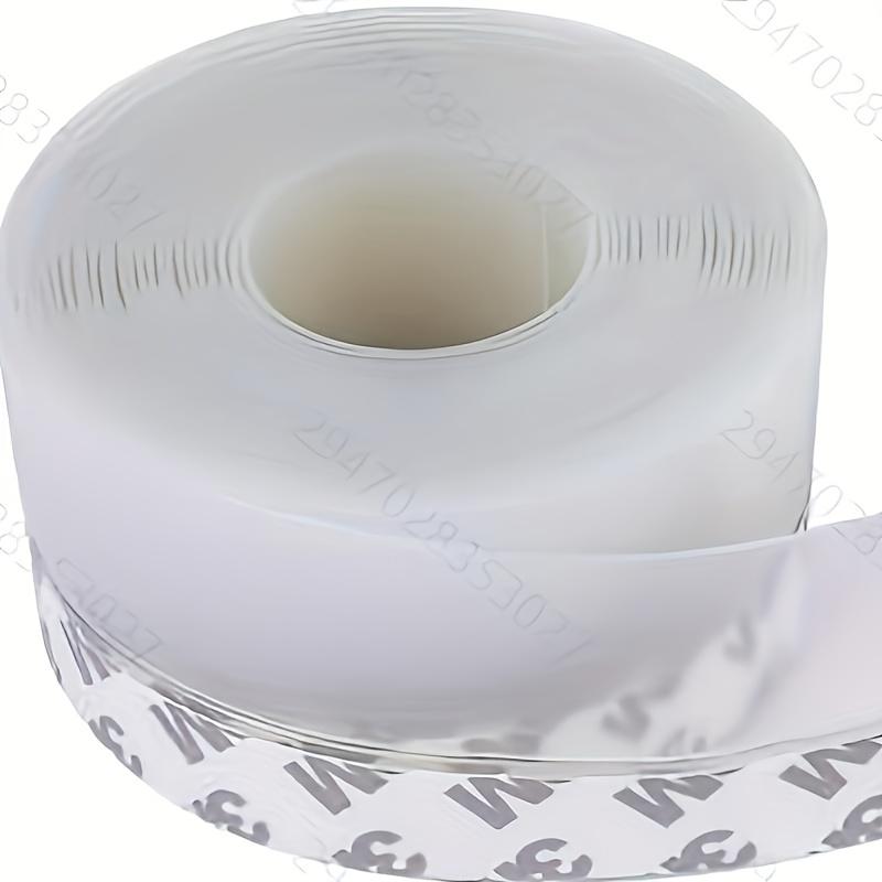 

[Self-Adhesive Plastic Door Seal] 1pc 16ft Self-Adhesive Weather Stripping, Plastic Door Seal Strip, Windproof & Soundproof, 20-Min Fire Rating 25mm wide 196.85 inches a roll