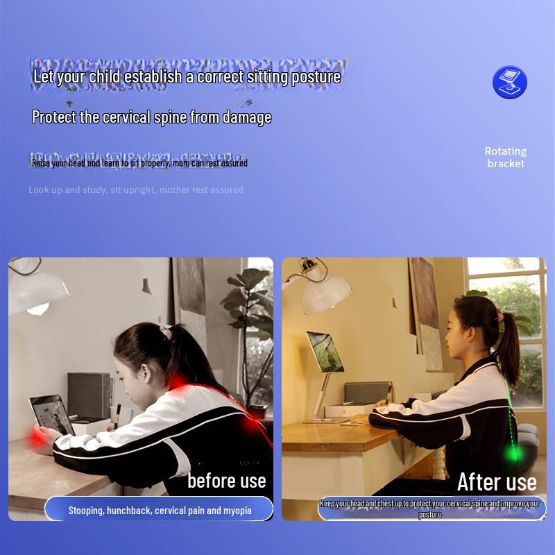 Telescopic Aluminum Tablet & Phone Stand with Rotating Multi-Function Design