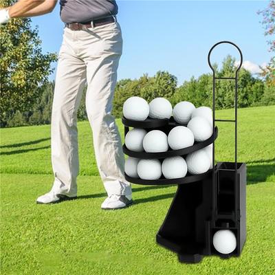 Golf Ball Dispenser Automatic Golf Ball Tee Up Machine Golf Swing Training Launcher Non-powered Golf Simulator for Golf Training