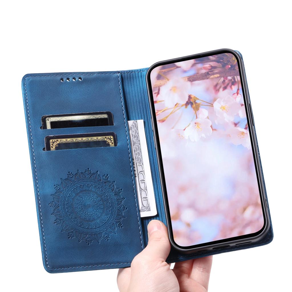 For Xiaomi 13T/13T Pro/Redmi K60 Ultra Wallet Imprinted Flower Pattern Leather Case Phone Cover