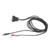 6ft Flush Mount Cable Kit USB3.0 Male to Female 2 RCA to 3.5mm Female for Motorcycles Cars Dashboard