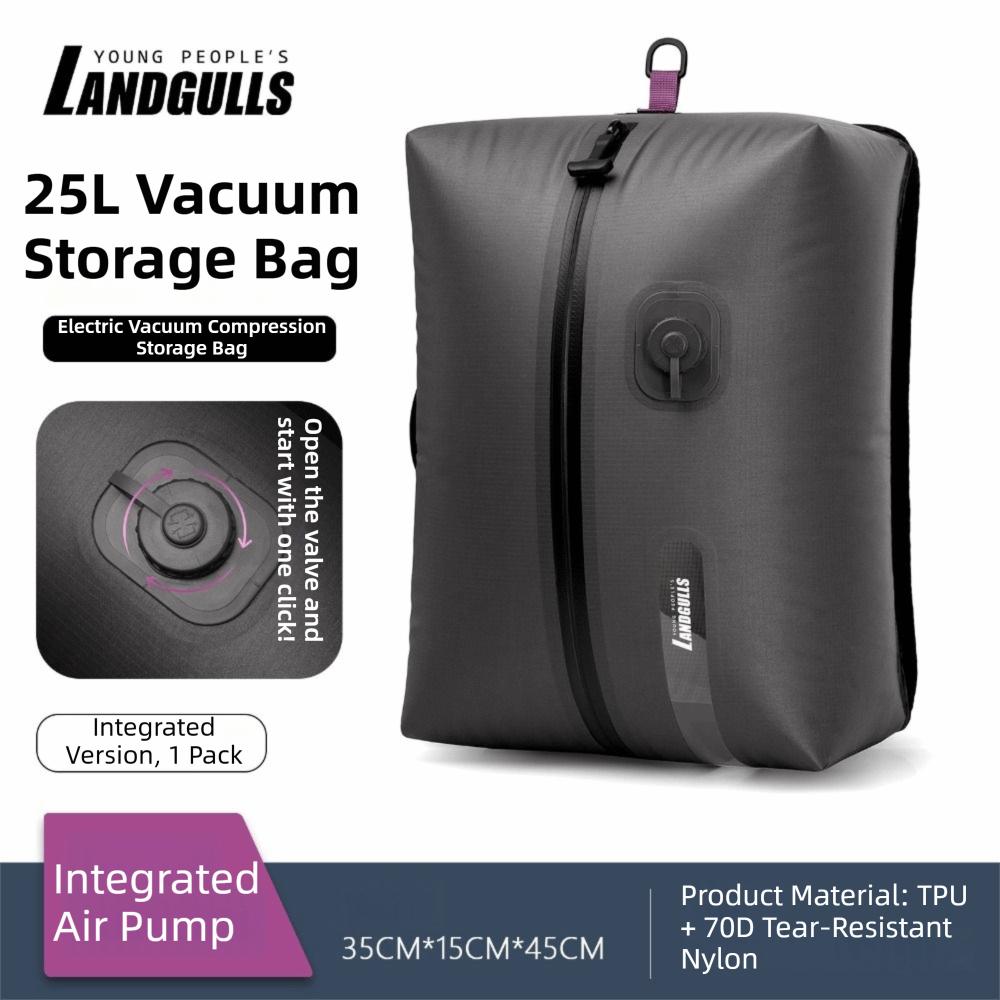 With Built-in Pump Electric Vacuum Compression Bag 25L Vacuum Storage Bag Backpack