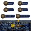 6 pezzi di estensori per bottoni di jeans e pantaloni: Espansore universale per la vita per donne e uomini, soluzione istantanea per l'estensione della cintura