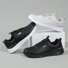 2025 New Designer Men's Casual Sports Shoes Leather Flat Non-slip Lightweight Loafers Walking Fitness Shoes Large Size Black