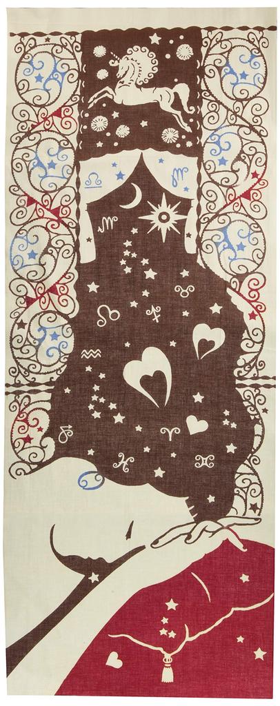 Kenema Tenugui Dyed Hand Romantic Dream of 36 X 90cm Towel, Sleep,