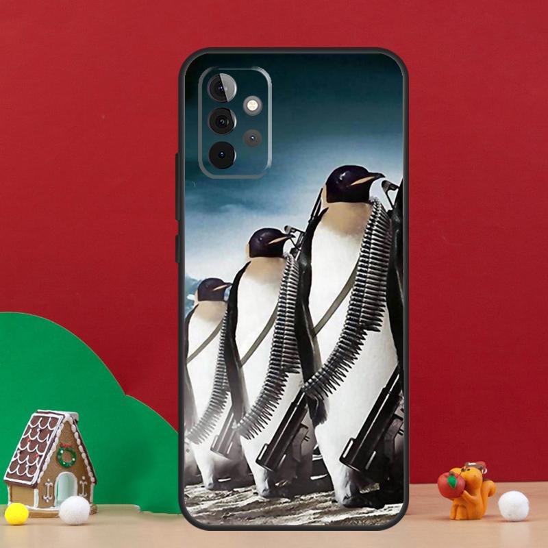 Cute Penguin Pattern Case For Samsung Galaxy A17 A06 A16 A56 A36 A54 A34 A14 A52 A32 A13 A23 A33 A53 A15 A35 A55